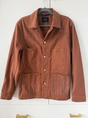 Paul Smith Cotton-Twill Embroidered Stripe Chore Jacket